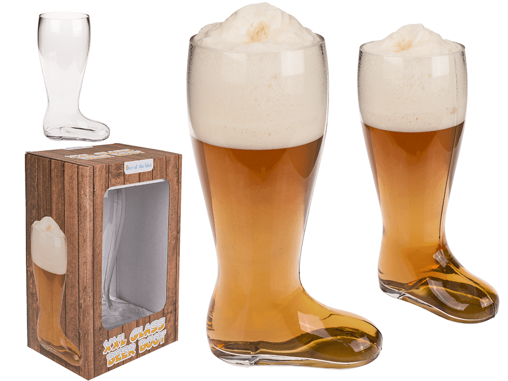 XXL-Glass Beer Boot for ca. 2 l,