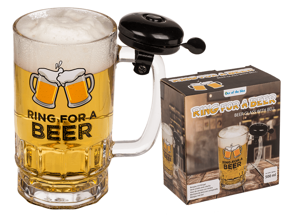 Beer glass with bell,