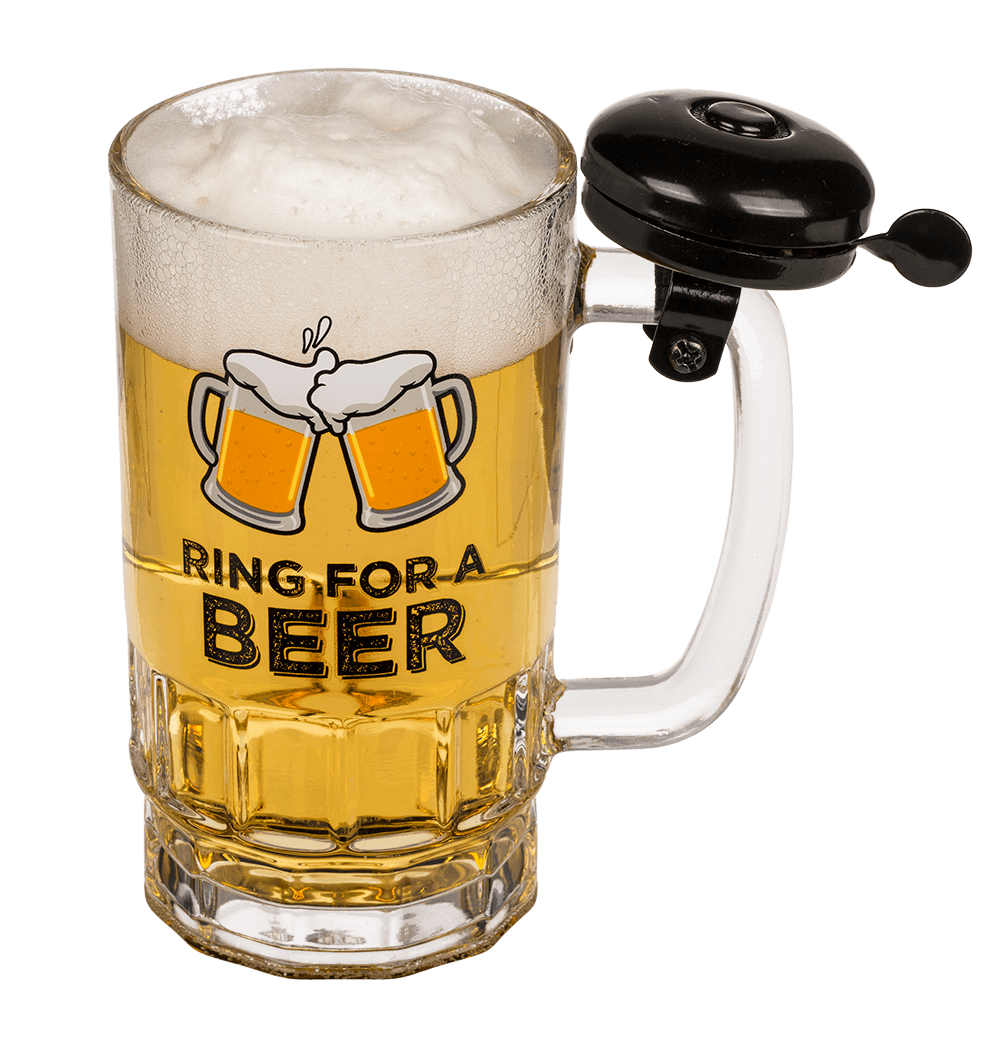 Beer glass with bell,