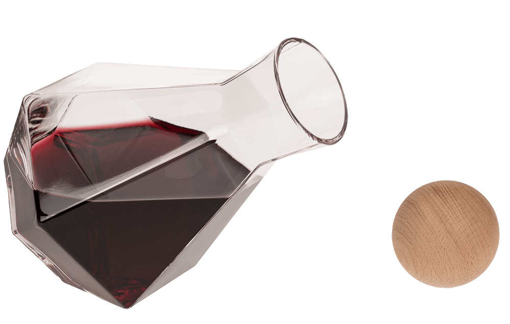Diamond Wine Carafe, approx. 1300 ml,