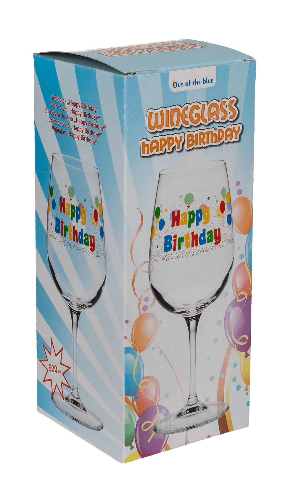 Wine glas, Happy Birthday,