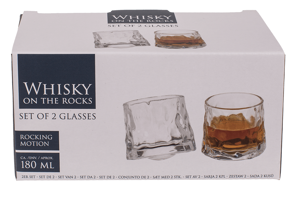 Whisky Glasses, On the Rocks,