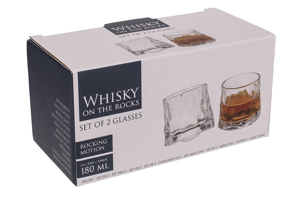 Whisky Glasses, On the Rocks,