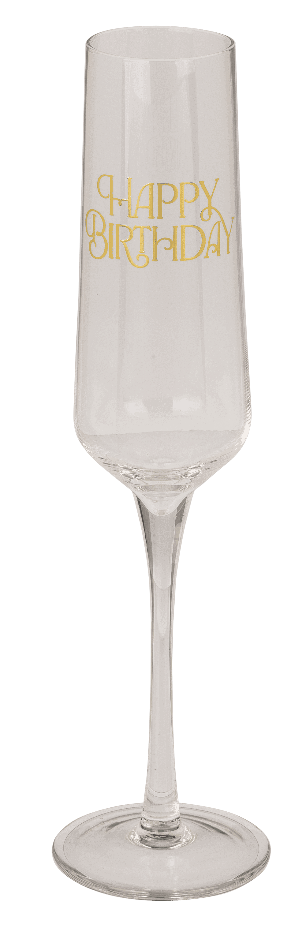 Champagne glass set, Happy Birthday, 7 x 26 cm,