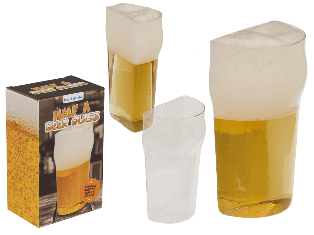 Half beer glass, 365 ml, in gift packaging