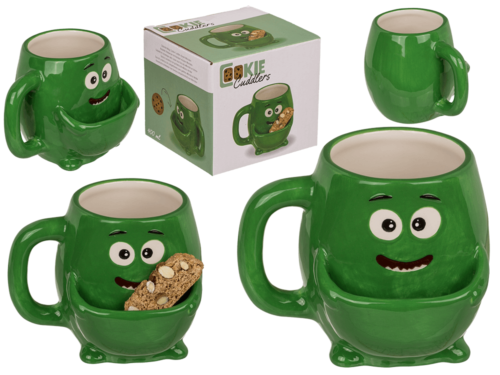 Dolomite Mug, Cookie Cudler, green Monster,