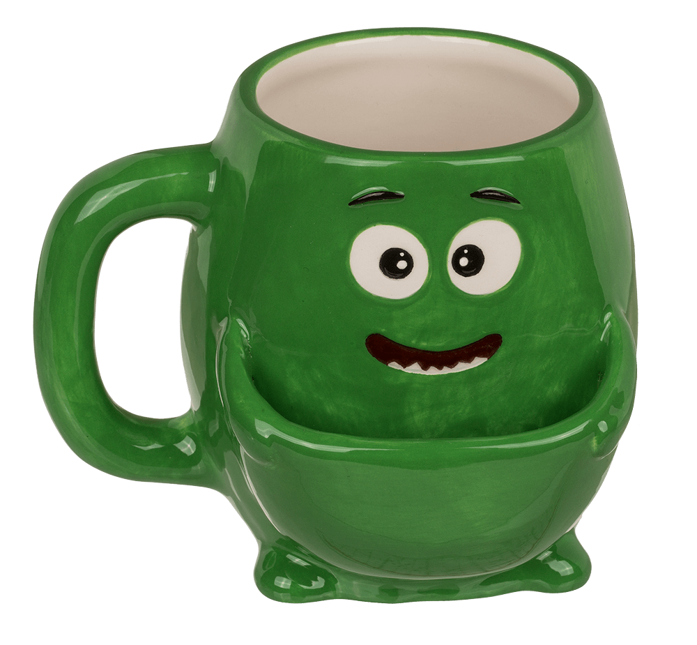Dolomite Mug, Cookie Cudler, green Monster,