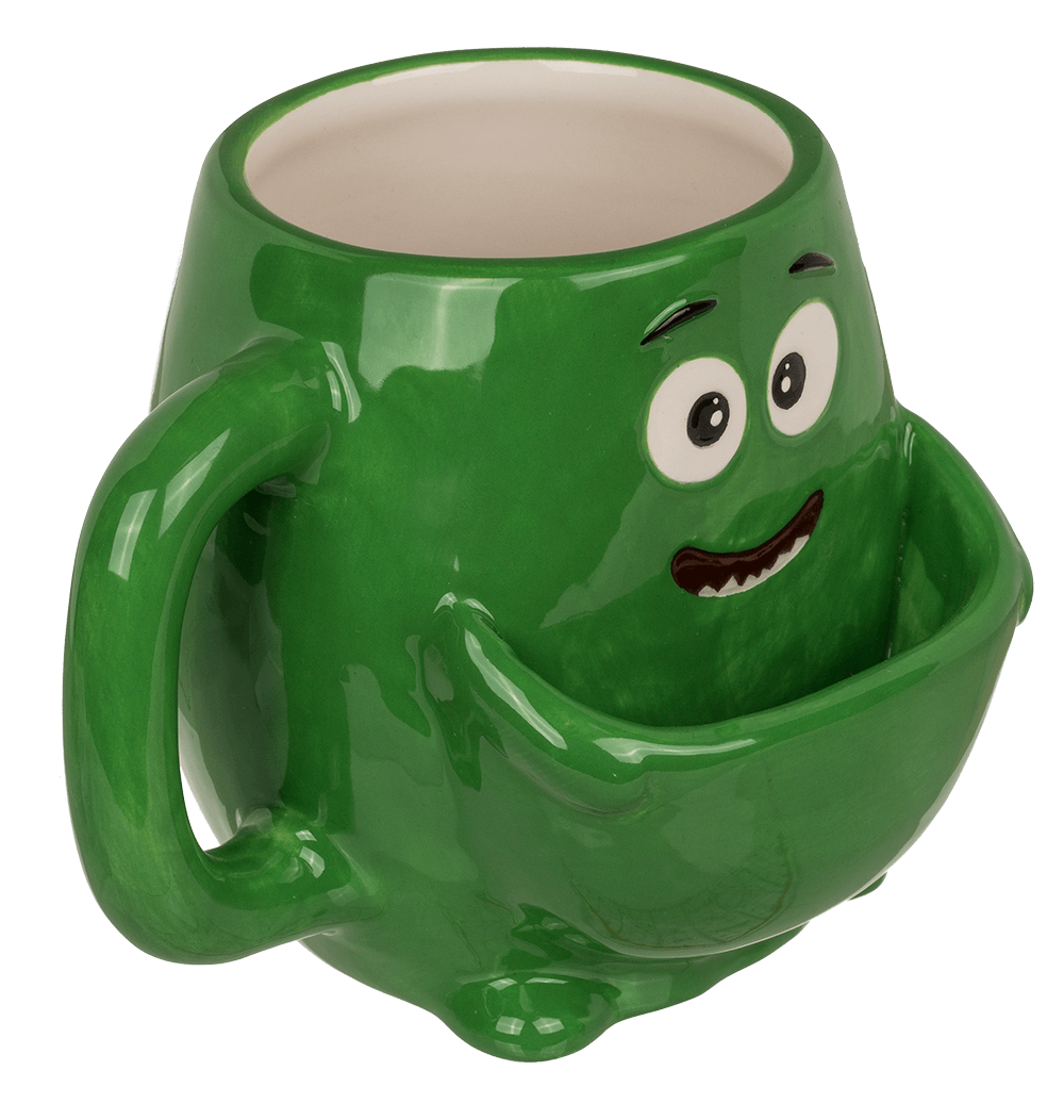 Dolomite Mug, Cookie Cudler, green Monster,