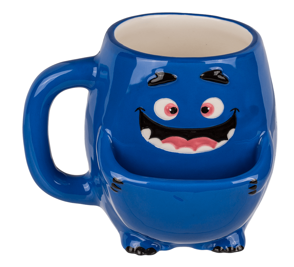 Dolomite Mug, Cookie Cudler, blue Monster,
