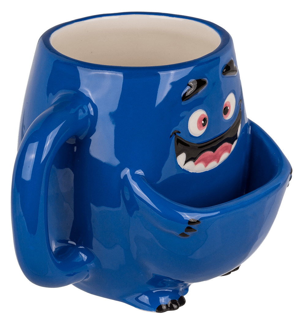 Dolomite Mug, Cookie Cudler, blue Monster,
