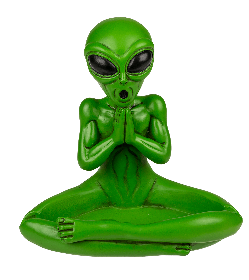 Ashtray, Yoga Alien, ca. 13,5 cm,