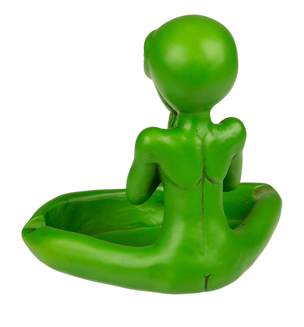 Ashtray, Yoga Alien, ca. 13,5 cm,