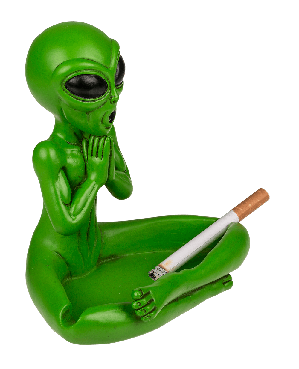 Ashtray, Yoga Alien, ca. 13,5 cm,