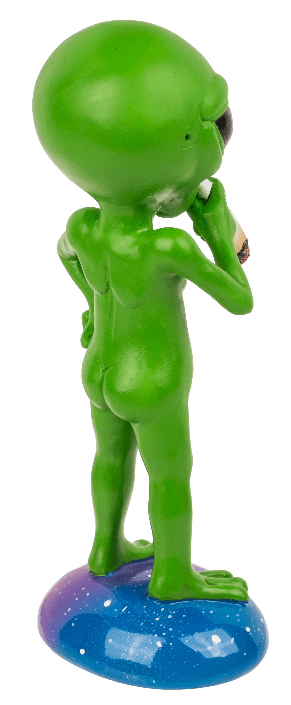 Figurine, Smoking Alien, ca. 16,5 cm,