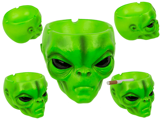 Ashtray, Alien head, ca. 10 x7 cm,