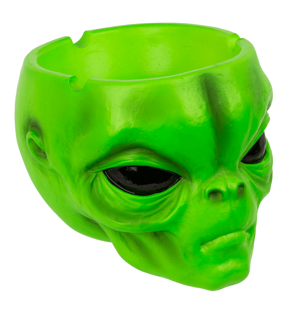 Ashtray, Alien head, ca. 10 x7 cm,