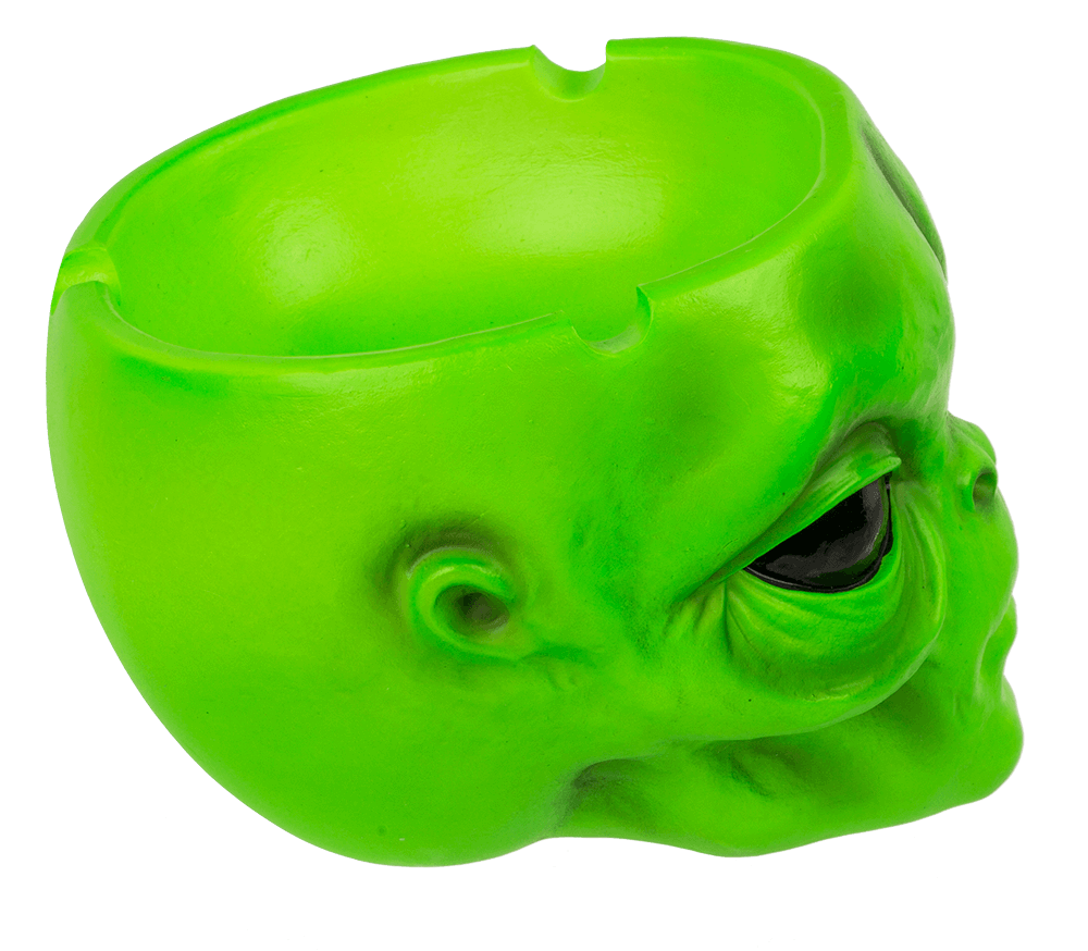 Ashtray, Alien head, ca. 10 x7 cm,