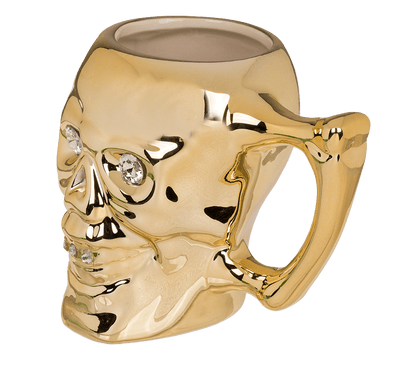 Mug, Skull with crystal stones,