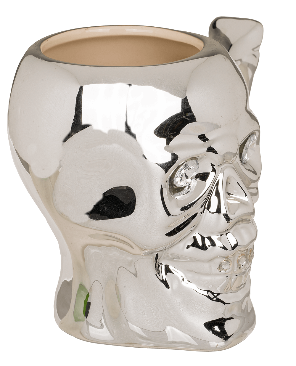 Mug, Skull with crystal stones,