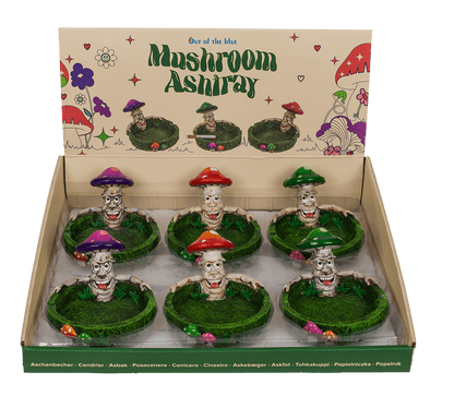 Ashtray, Mushrooms, approx. 14 x 11 x 8,4 cm,