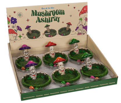 Ashtray, Mushrooms, approx. 14 x 11 x 8,4 cm,