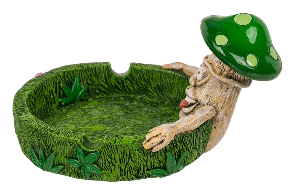 Ashtray, Mushrooms, approx. 14 x 11 x 8,4 cm,