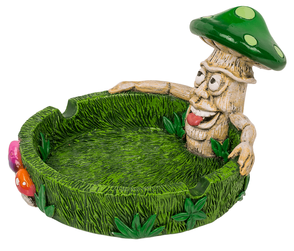 Ashtray, Mushrooms, approx. 14 x 11 x 8,4 cm,