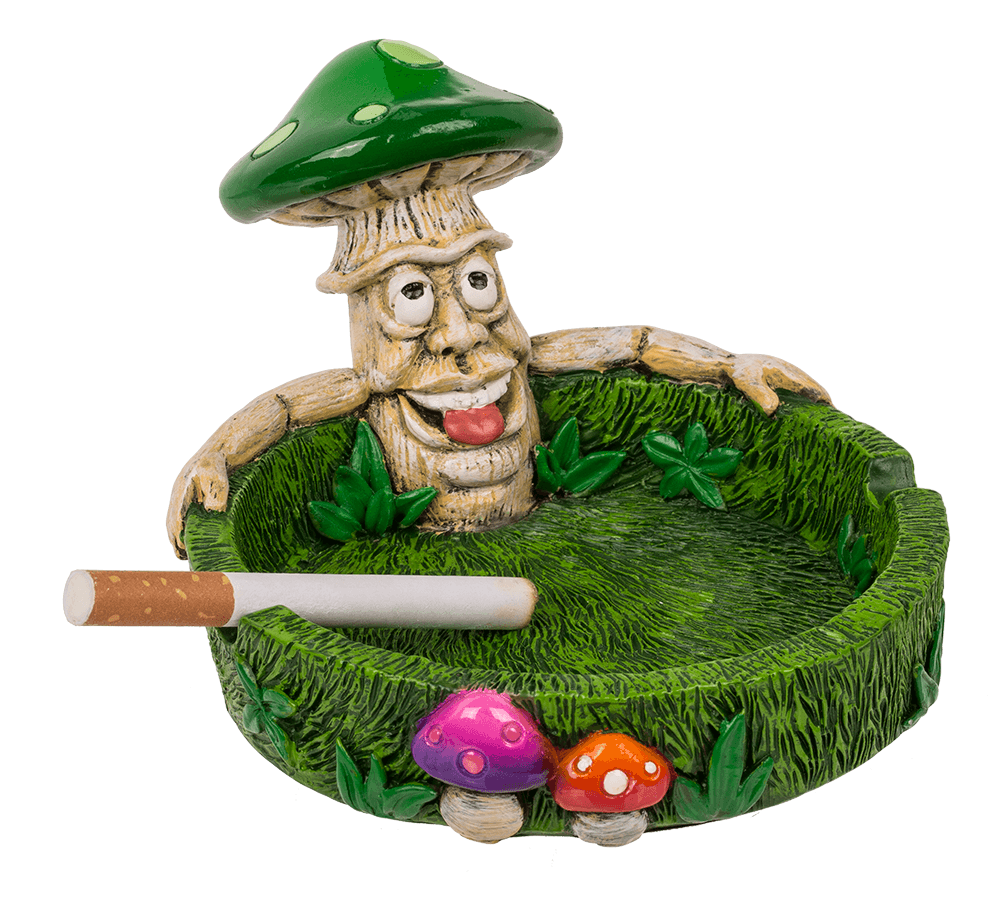 Ashtray, Mushrooms, approx. 14 x 11 x 8,4 cm,