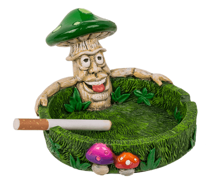 Ashtray, Mushrooms, approx. 14 x 11 x 8,4 cm,