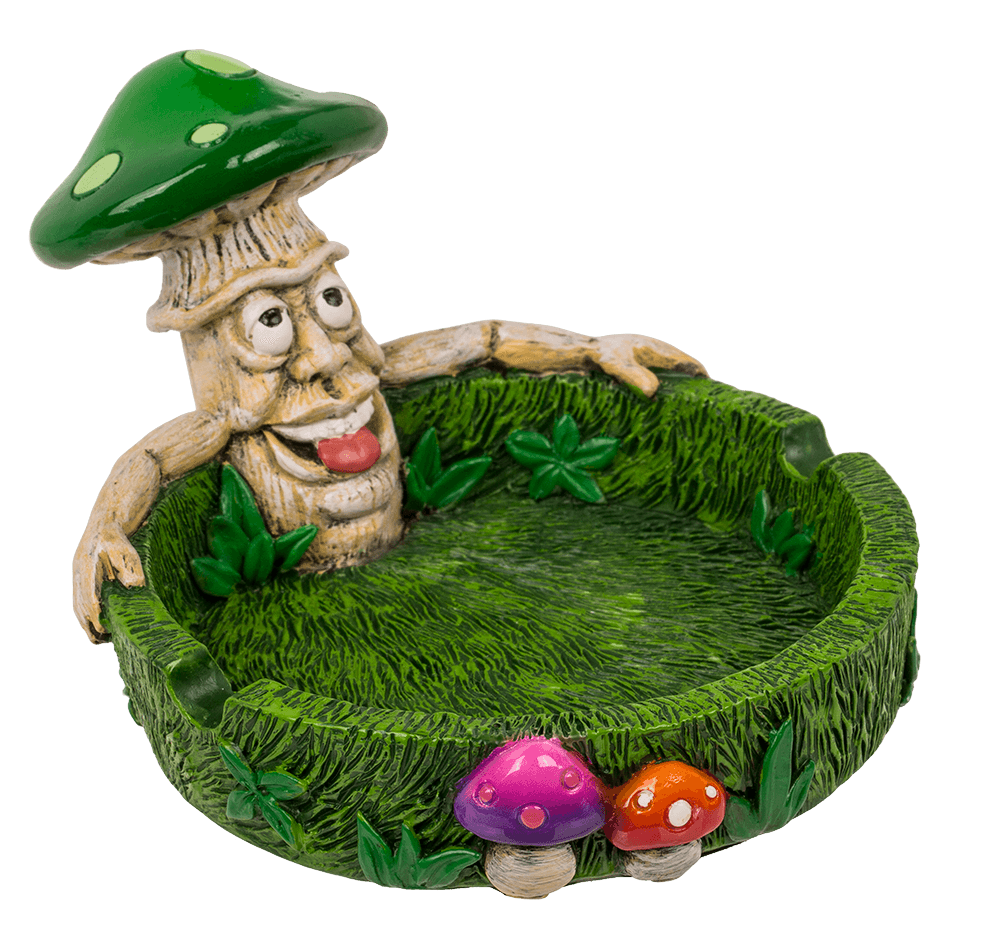 Ashtray, Mushrooms, approx. 14 x 11 x 8,4 cm,