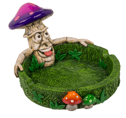 Ashtray, Mushrooms, approx. 14 x 11 x 8,4 cm,