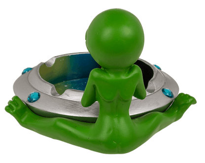 Ashtray, Alien with joint, approx. 16,4 x 15 cm,