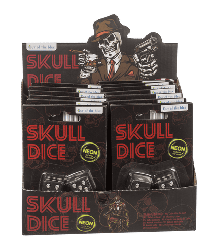 Dice, Skull, glow in the dark,
