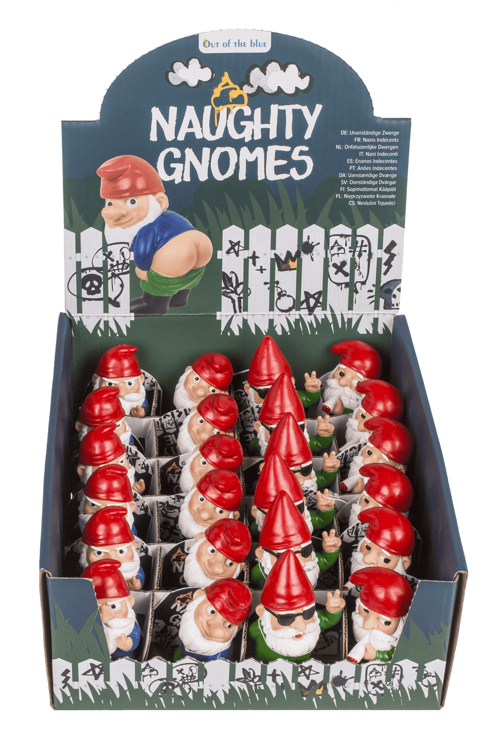 Polyresin naughty gnomes,