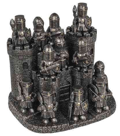 Knight with castle display, knight 4 ass.,