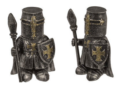 Knight with castle display, knight 4 ass.,