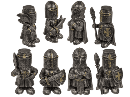Knights, 4 assorted, 6 x 3,5 x 2,8 cm,