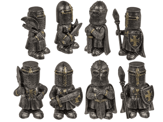 Knights, 4 assorted, 6 x 3,5 x 2,8 cm,
