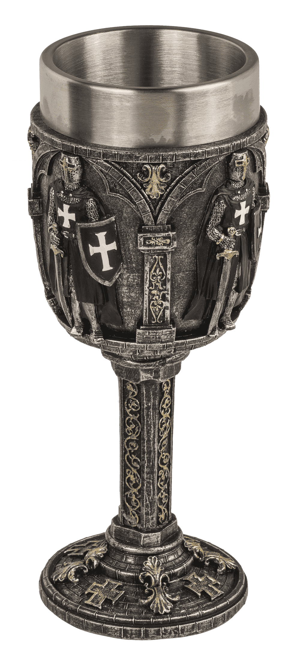 Mug, knight, with stainless steel insert,