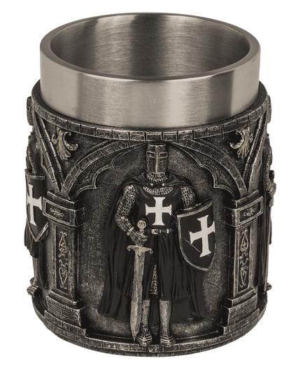 Beer mug, Knight, with stainless steel insert,