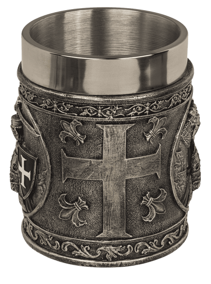 Beer mug, Knight, with stainless steel insert,