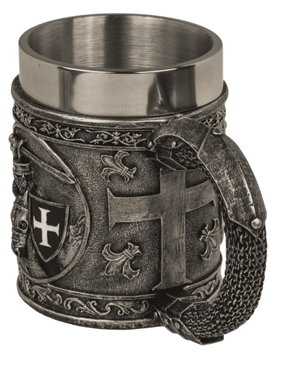 Beer mug, Knight, with stainless steel insert,