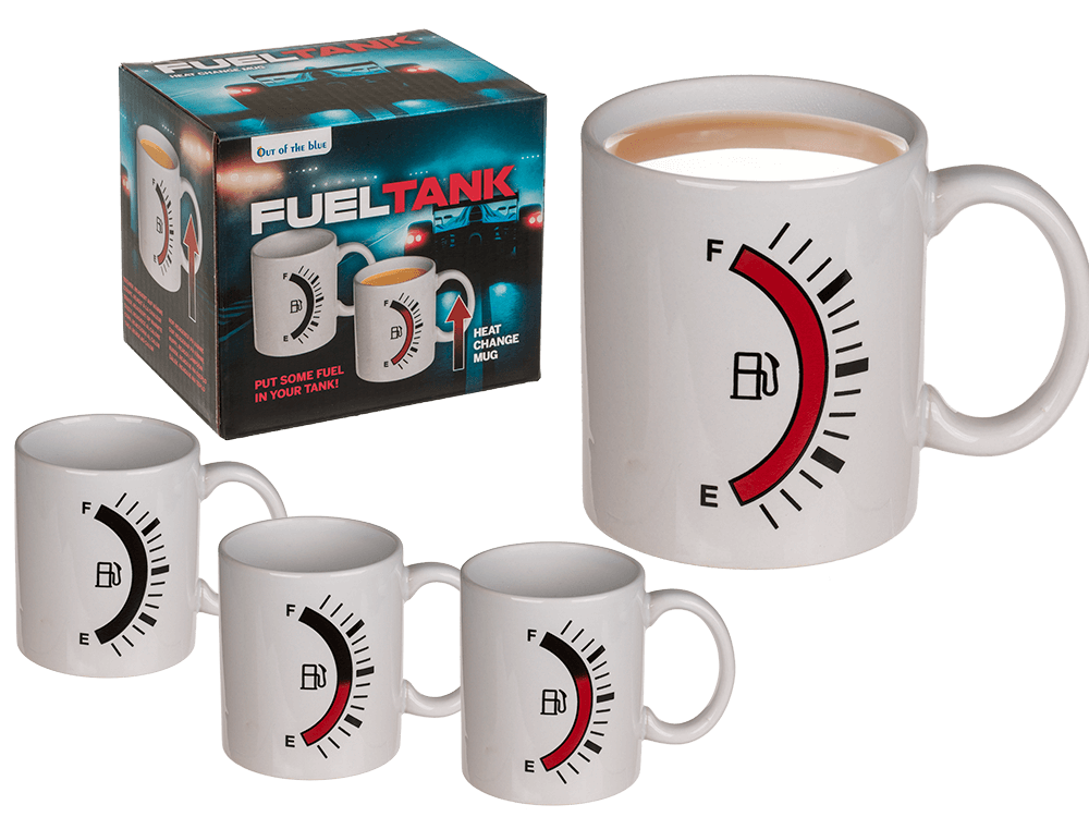 Stoneware mug, Fuel Tank Gauge,