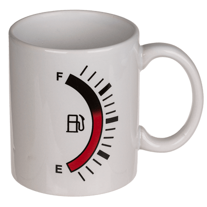 Stoneware mug, Fuel Tank Gauge,