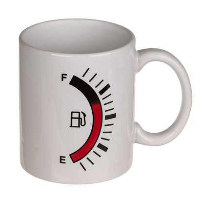 Stoneware mug, Fuel Tank Gauge,