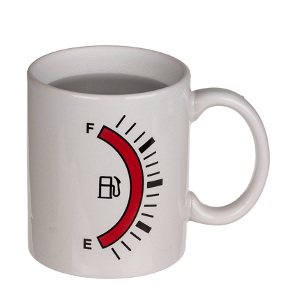 Stoneware mug, Fuel Tank Gauge,