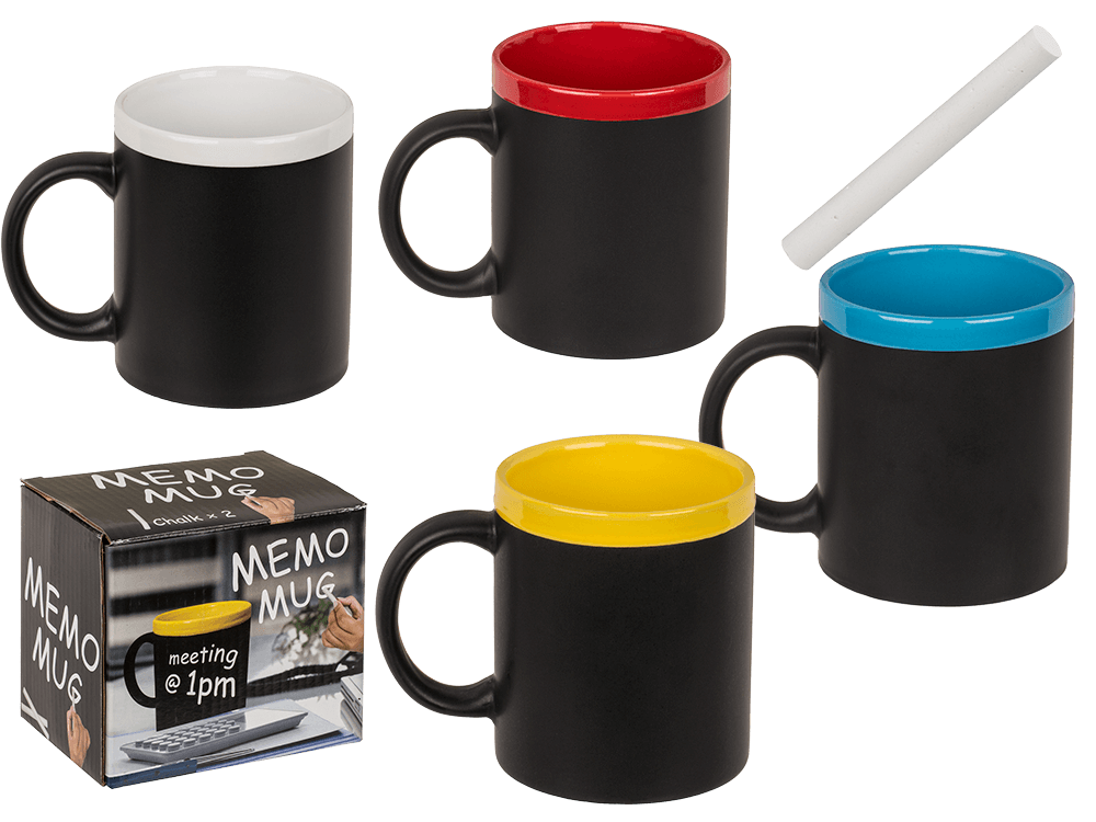 Writeable Stoneware Mug, with chalk for labelling,