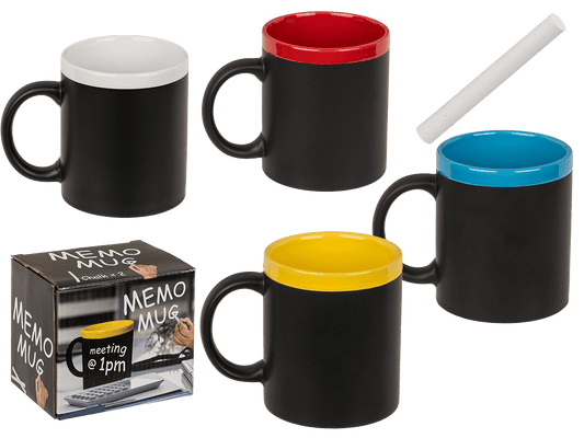 Writeable Stoneware Mug, with chalk for labelling,