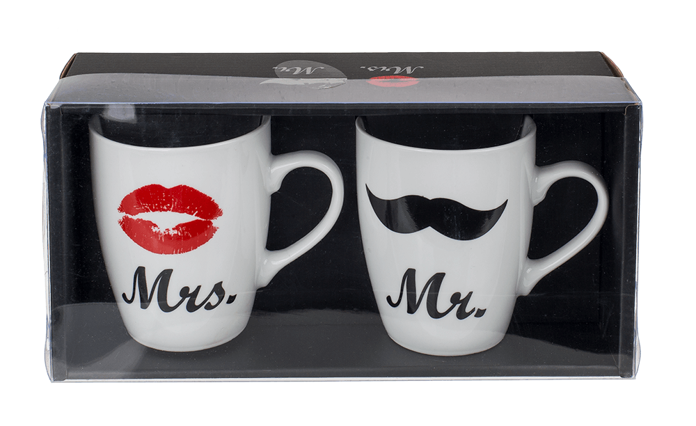 New Bone China mug, Mr. & Mrs.,