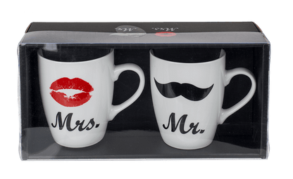 New Bone China mug, Mr. & Mrs.,